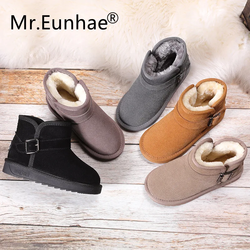 Baby Snow Boots Boy Girl Genuine Leather Buckle Strap Ankle Boots Ugs Kids Australia Anti Slippery Rubber Boots Botte Bebe Fille Buy At The Price Of 22 79 In Aliexpress Com Imall Com