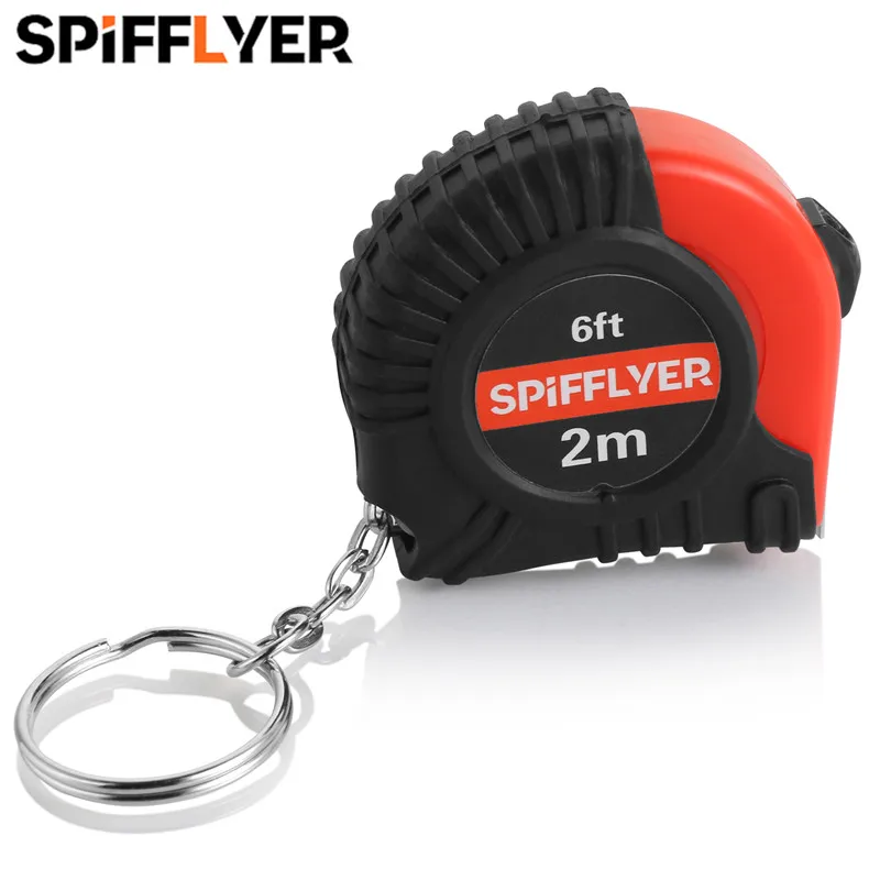 

2M 6FT Small Key Chain Tape Measure Retractable Mini Measuring Tape Keychain Keyring Pocket Portable Steel Measurement Measurer