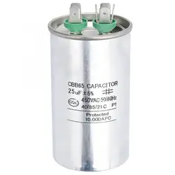 Condensateur de compresseur de climatisation 25UF, pièces de climatisation domestique 