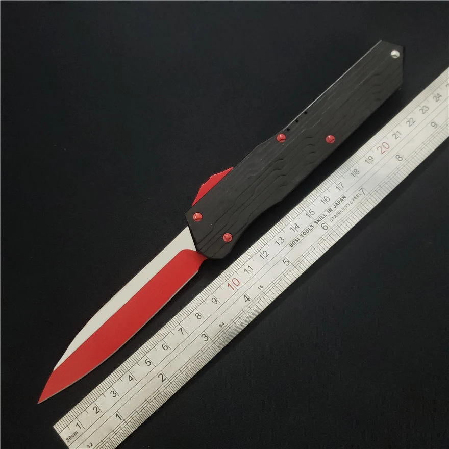 Gryan Store Miro-MK7 ножи с фиксированным лезвием D2 лезвие 7075-алюминиевая ручка Открытый нож для охоты и кемпинга мульти EDC инструменты - Цвет: M3