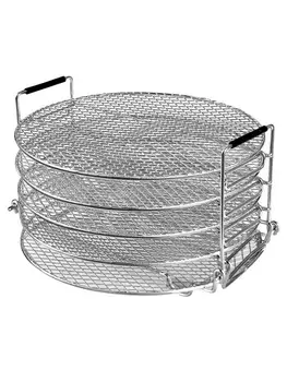 

Dehydrator Rack 5-tier Stackable Stainless Steel Food Drying Stand For Air Fryer Pressure Cooker Kichen Accessories Dropship