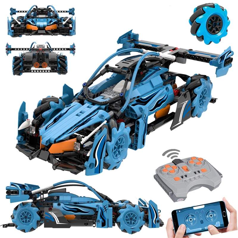 

City Remote Control Technic Sports Car Bricks Constructor Bricks RC 3d Rotating Drift Remote Control Toy Racing Car for Children