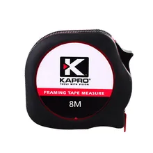 KAPRO High Quality Tape Measure 8 Meters Mini Rubber Shell Measuring Tools For Woodworking Measuring Metric Steel Tape Measure tanie tanio Maszyny do obróbki drewna Other SEE DETAILS