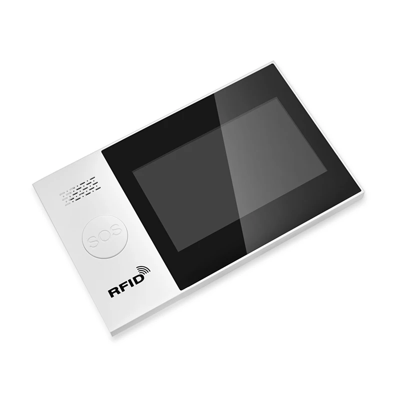 W4B 4.3 Inch TFT Screen WIFI GSM Home Burglar Security Alarm System Wire Motion Detector APP Control Fire Smoke Detector Alarm