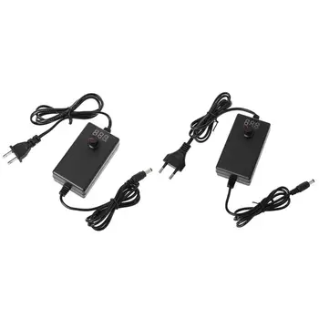 

Adjustable DC 3V-12V 2A Power Supply Adapter DC 9V-24V 1A With Voltage Display