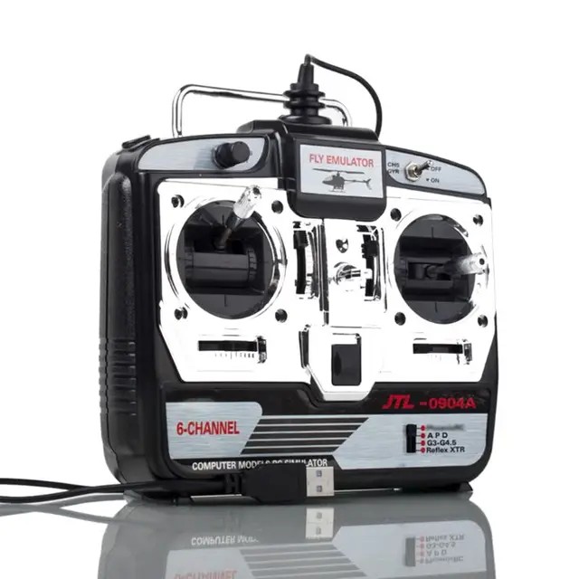 6CH RC Flight Simulator JTL-0904A Support Real RF7 G7 Phoenix 5.0 XTR Drone Mode R7RB 5