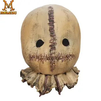

Molezu Halloween Scarecrow Mask Scary Horror Costume Accessory Adult Halloween Latex Mask For Evening Party Make Up Mask
