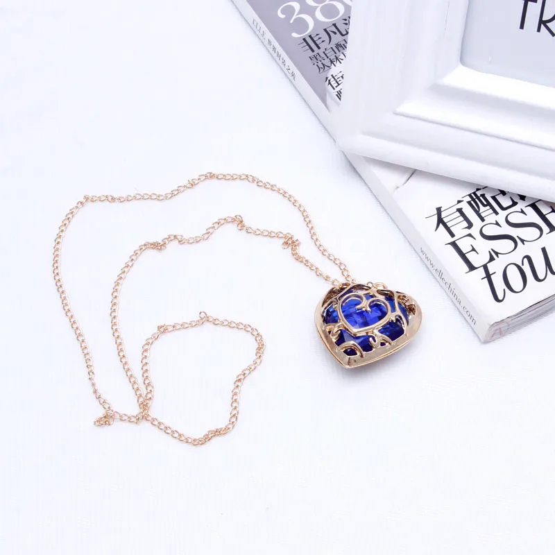 

The Legend Of Zelda Skyward Sword Heart Container Metal Necklace Pendant Anime DXAA