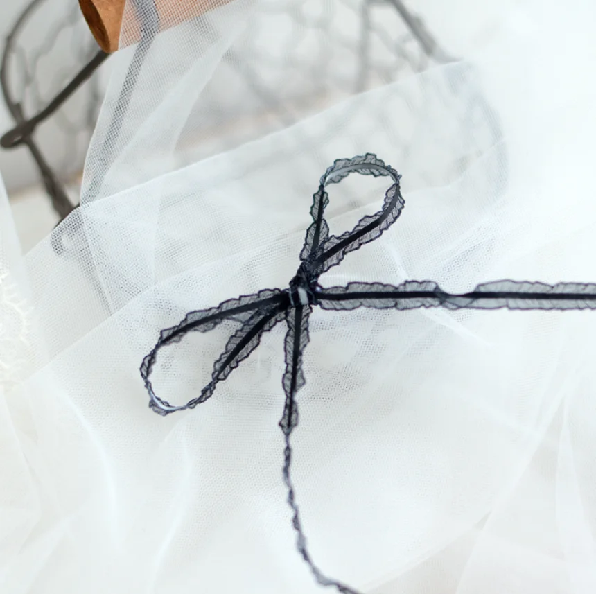 2 Meters Width 0.7cm 5 Colors Embroidery Ruffle Lace Trim Ribbon Bilateral Lolita Lace Fabric DIY Dress Headwear Sewing Supplies For lace fabric,lace ribbon,lace sewing supplies,lace sewing accessories,lace accessories,lace garment accessories,lace hair accessories,lace decoration