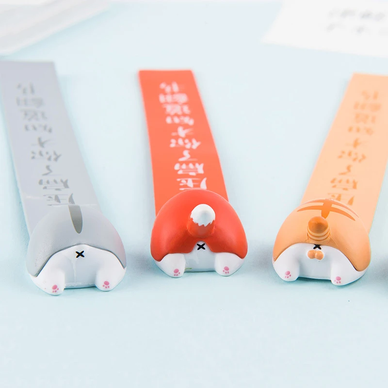 Cute Kawaii Animal Corgi Bookmarks Cartoon Cat Hamster Book Marks For Kids Girls Gift Office School Supplies Novelty Stationery