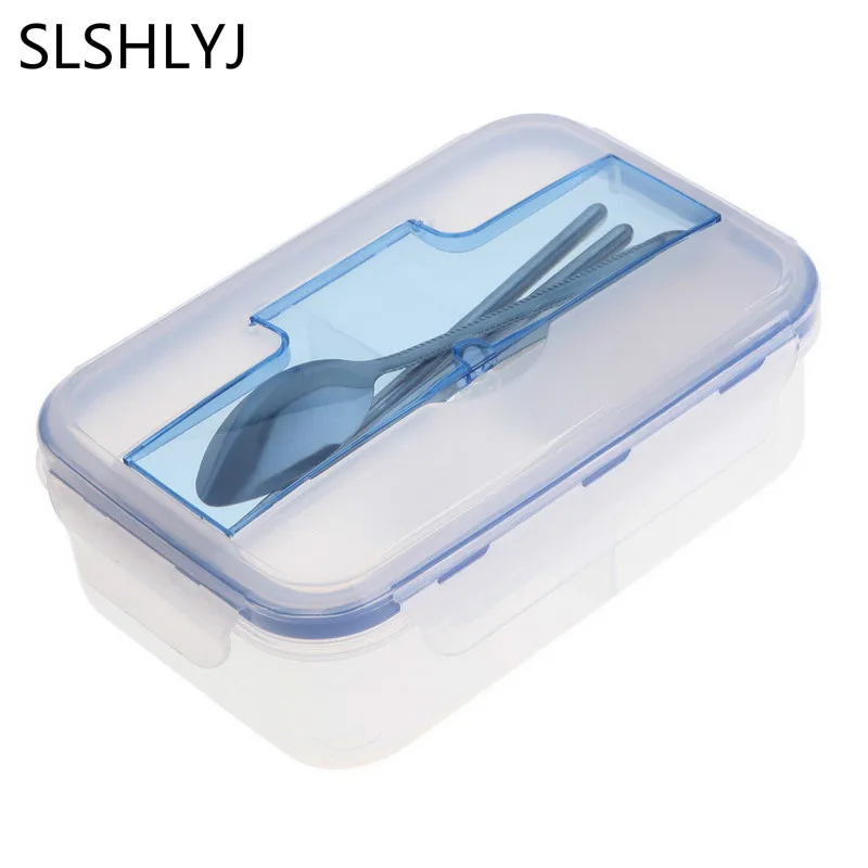 

SLSHLYJ 1000mL Microwave lunch box Leakproof Singel Layer PP5 Large Capacity Bento Box Set For Heated Food Containers