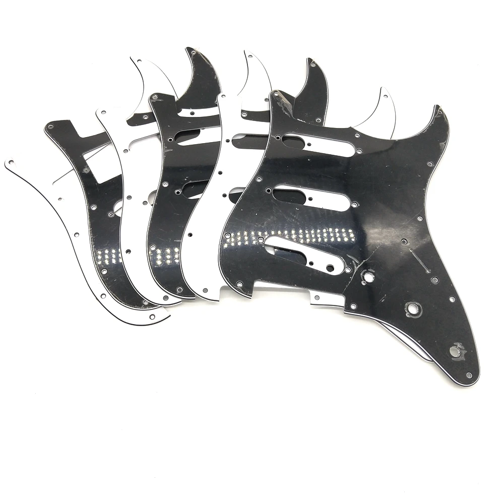 Электрогитара Pickguard 3 слоя 11 Отверстие SSS SSH и HSH Совместимость для ST стиль современные запасные части для гитары черный или белый