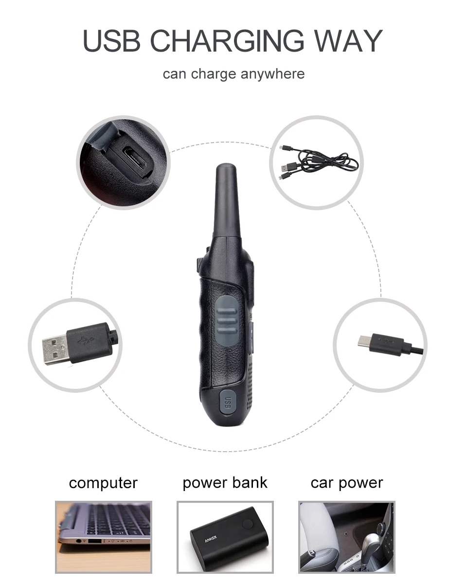 Walkie Talkie 2 шт. Retevis RT16 PMR446 Uhf двухстороннее радио VOX NOAA погодное оповещение usb зарядка двухстороннее радио PMR Talkie Walkie