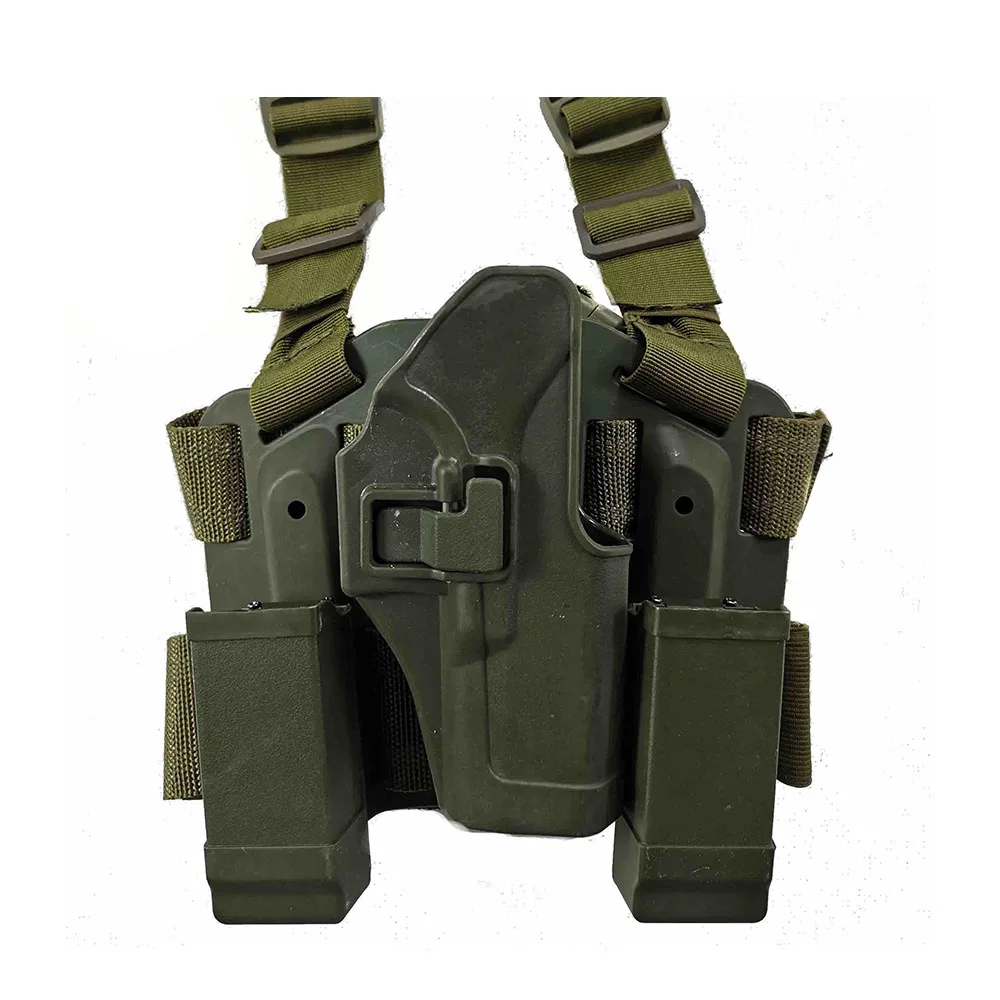 Glock-Green Тактическая кобура пистолетный Глок для страйкбола 17 19 ножная кобура Военная Бедро ноги правая рука Glock кобура аксессуары - Цвет: Glock-Green
