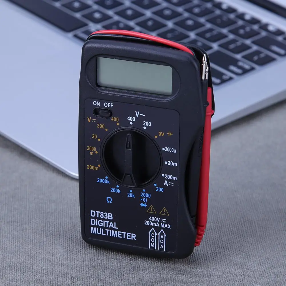 

Pocket Digital Multimeter 1999 Counts Mini Portable Ammeter Voltmeter Current Voltage Ohm Meter Battery Capacity Test