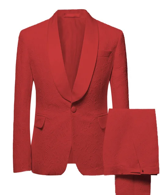 as picture Tpsaade шаль воротник 2 шт. Slim Fit белый костюм мужской пиджак жениха смокинги для свадебного платья вечерний блейзер(Блейзер+ брюки+ галстук - Цвет: as picture