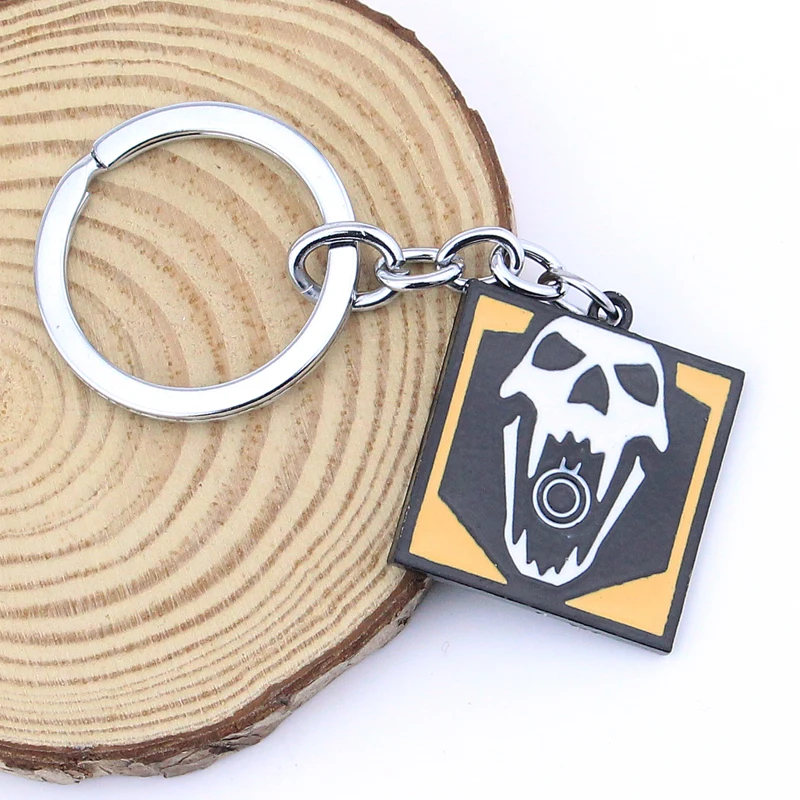 Black Rainbow Six Siege FPS Enamel Pins Gothic Punk Brooches Pin Fashion Cosplay Badges Jewelry Lapel Pins for Women Men - Окраска металла: С черным покрытием, нанесенным краскопультом
