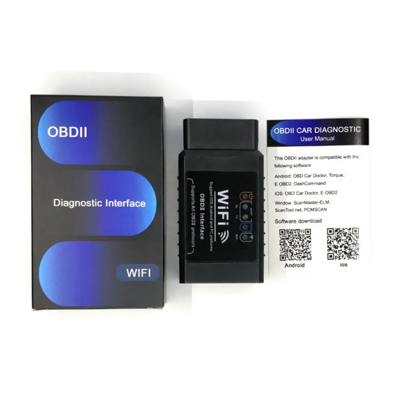 C07C черный wifi Запуск ELM327 Android, Apple IPhone OBD 2 ELM 327 автомобильный тестер OBDII OBD2 сканер для авто автомобиля диагностический инструмент