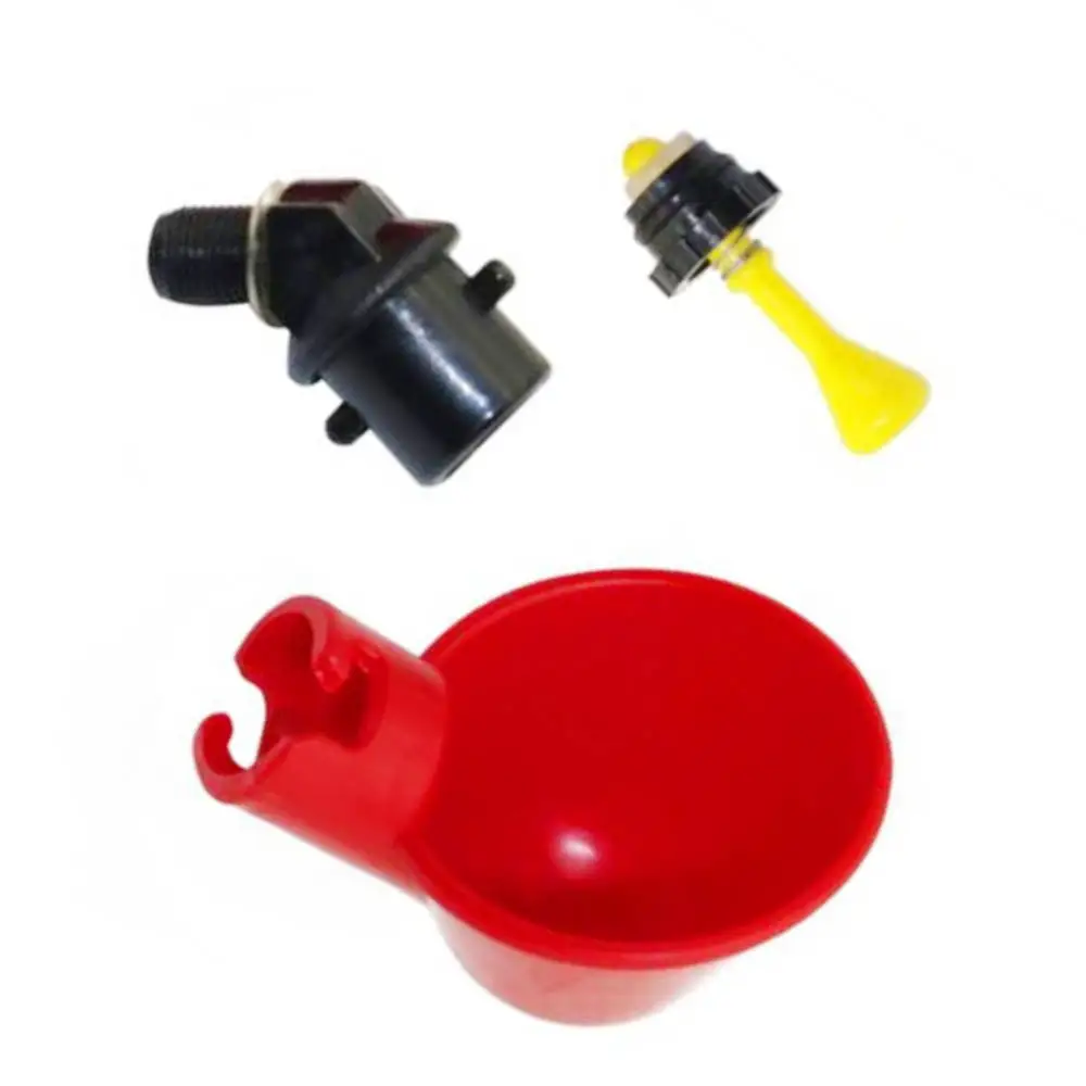 20pcs Automatic Chicken Drinker Cups Poultry Drinking Bird Waterer Coop System