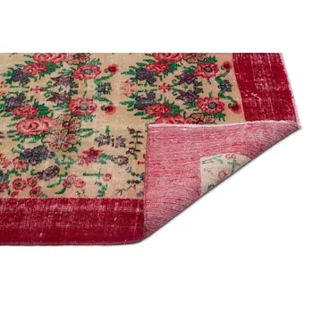 

Handmade Natural Vintage Turkish Area Rug 216x310 Cm-7'1''X10'2''