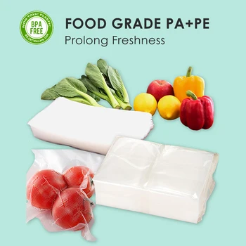 

100PCS/LOT Vacuum Sealer Plastic Storage Bag Food Saver No Cutting Bags For Vacuum Home Kitchen Accessories Vacuum Bags BPA FREE