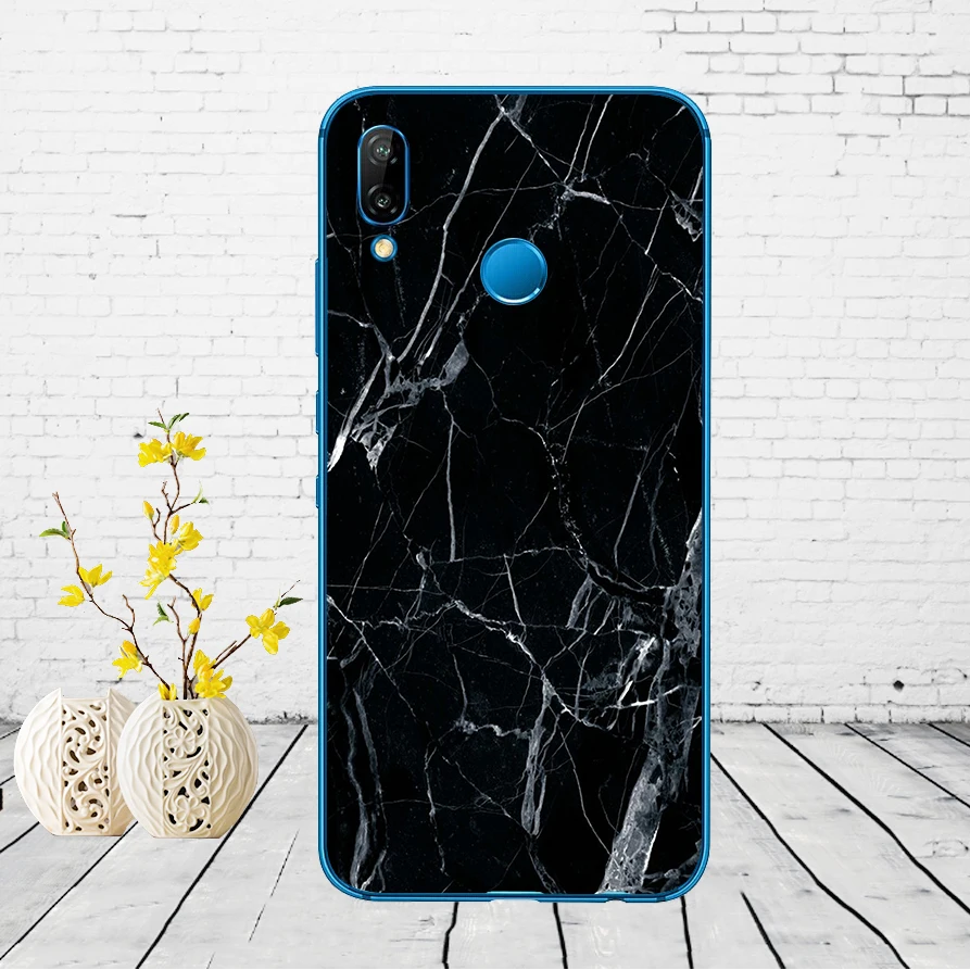 3 44DD мраморный камень Мягкий силиконовый чехол для Huawei P9 P10 P20 P30 Lite mate 10 20 PRO lite p smart чехол - Цвет: 3