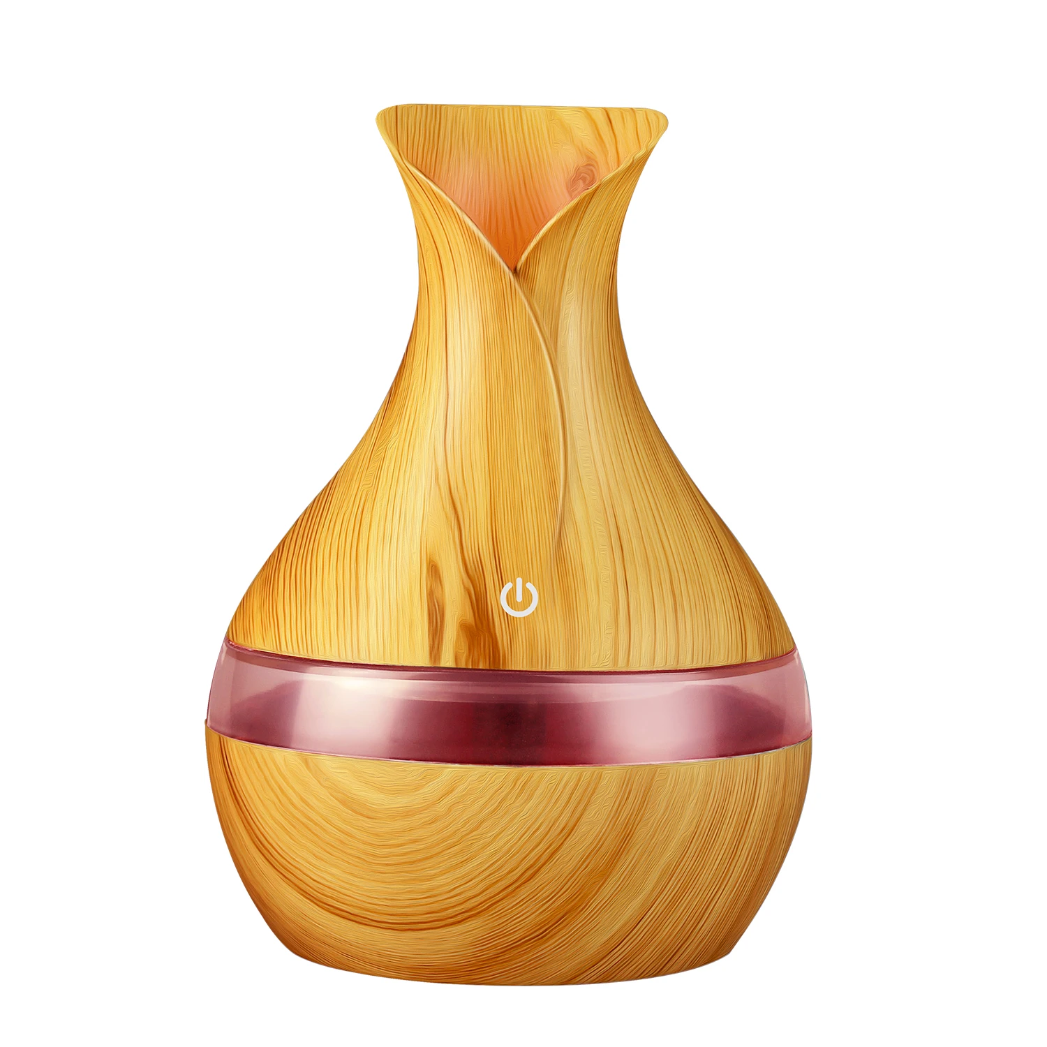 Light wood grain Арома-диффузор воздуха для детей USB эфирные масла увлажнитель древесины Ароматерапия Авто диффузор распылитель 300 мл Электрический мини-фоггер - Цвет: Light wood grain