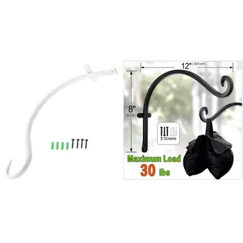 

Nordic Style Wall Hanging Flower Pot Support Plant Bracket Hook Hanger Holder Balcony Home Decoration