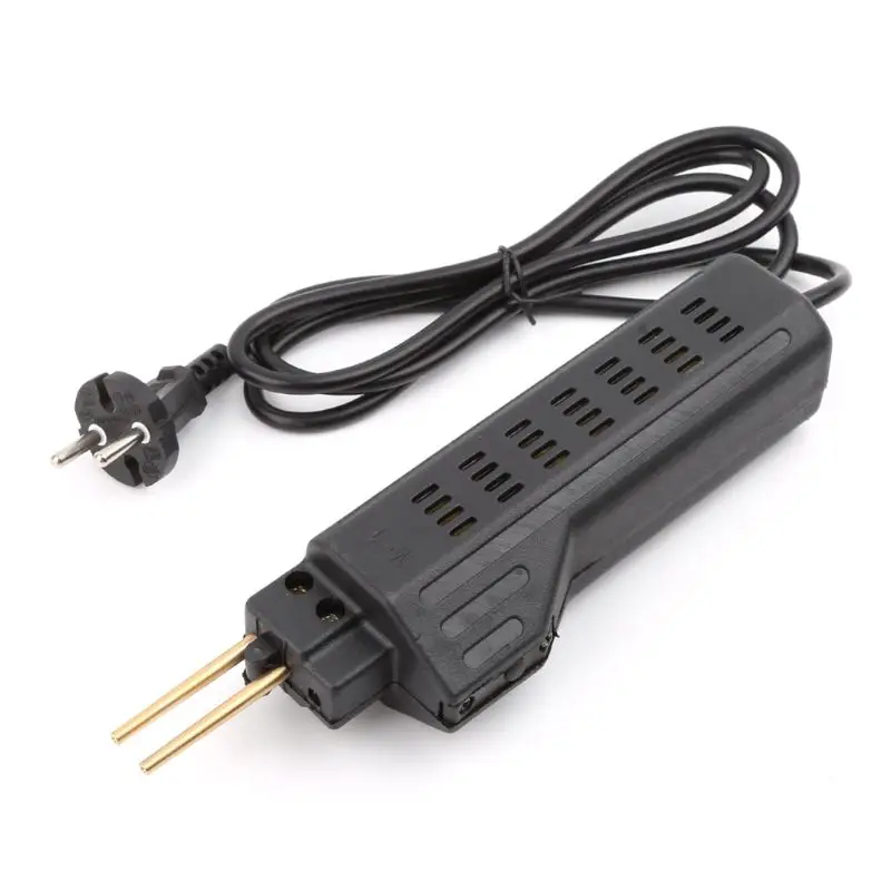 

Car Bumper Weld Repair Kit Hot Stapler Plastic Repairing Set Welder Gun & Smoothing Iron & 200pcs Staples