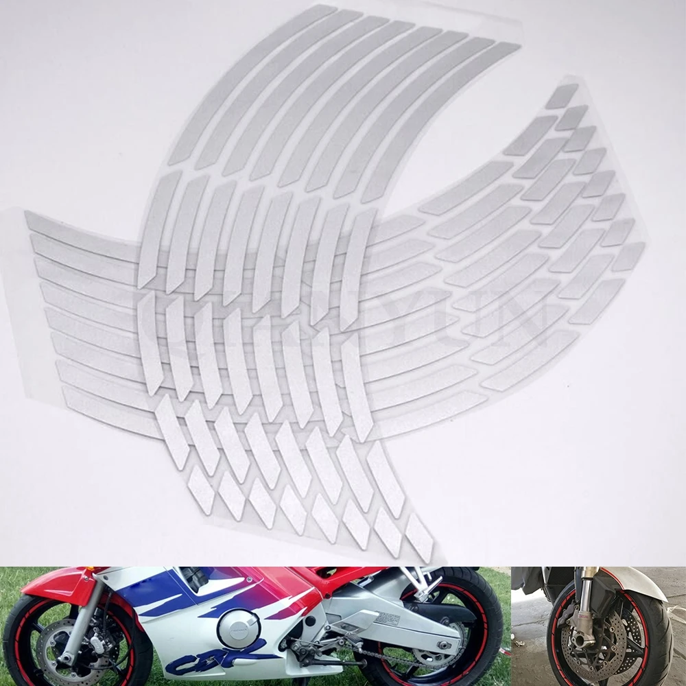 Universal New 17-19 motorcycle car tire tire sticker reflective rim tape For YAMAHA YZF R1 R6 R6S YZF-R25 YZF-R3 YZF R125 YZFR5