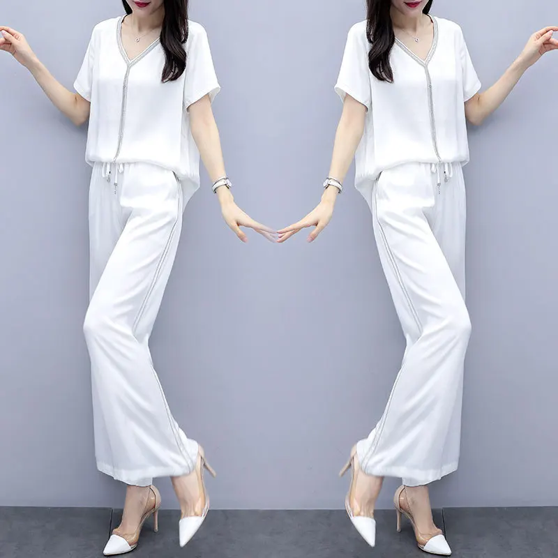 

2019 Summer Fashion Comfortable Set/Suit Skirt Short Sleeve Cool Elegant Elegant