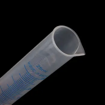 

25mL Measuring Cylinder Laboratory Test Graduated Liquid Trial Tube Jar Tool New H55F