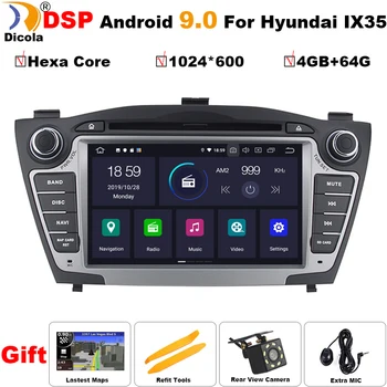 

PX6 DSP 4G+64G Android 9.0 Hyundai IX35 TUCSON 2009-2015 Car Radio Multimedia Video DVD Player Navigation GPS with DSP IPS 5 USB