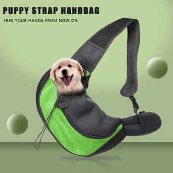 

Pellisilot Outdoor Pet Puppy Carrier Travel Handbag Pouch Mesh Oxford Single Shoulder Bag Sling Mesh Comfort Travel Pet bag