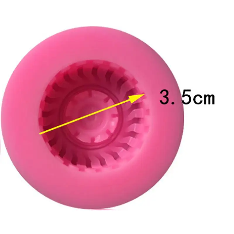 DishyKooker 3D шины колеса силиконовые формы DIY сахар шоколад помадка торт форма для выпечки кекса