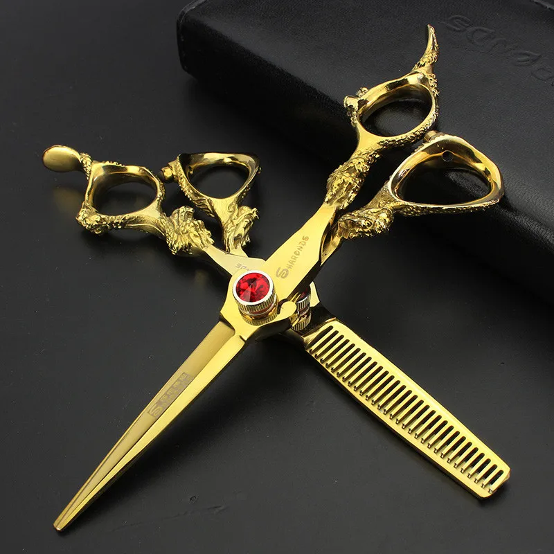 

Japanese 440c High Quality Professional Hairdressing Scissors 6 Inch Hairdressing Scissors Set Hair Cutting Salon Scissors