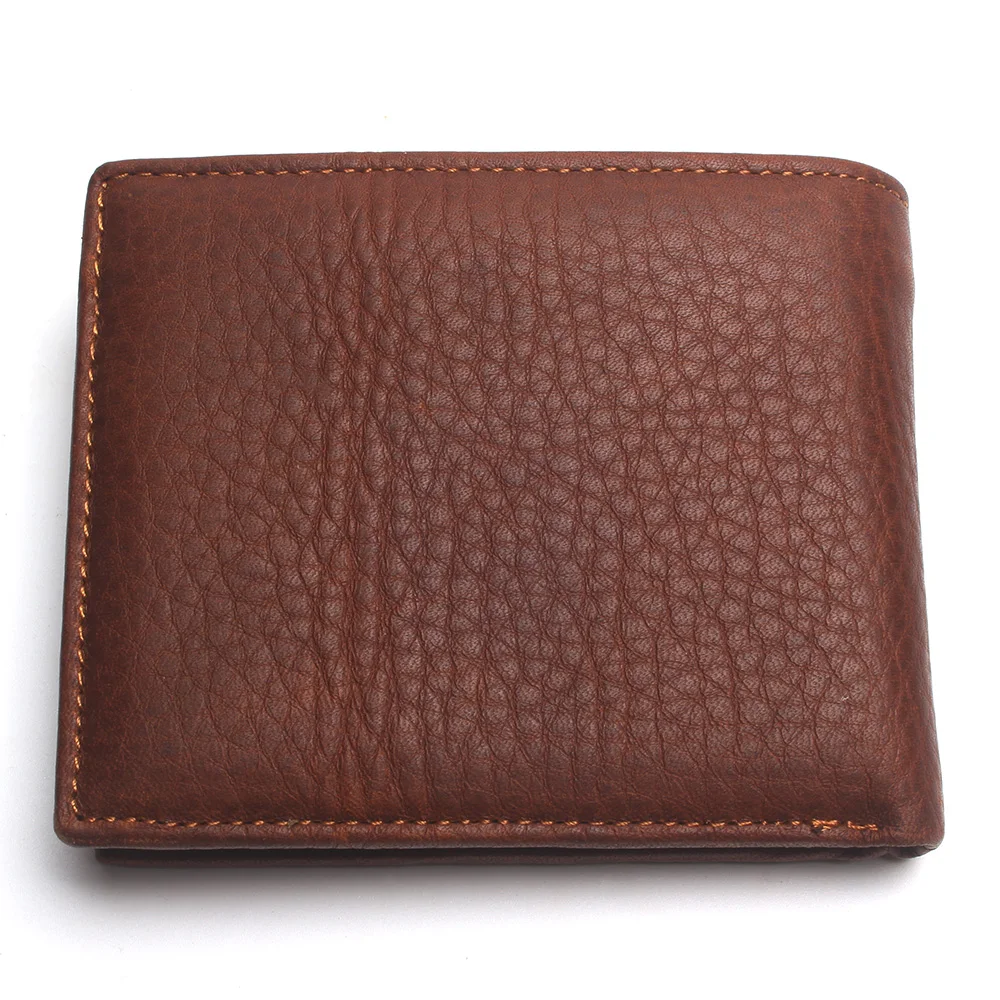 Eagle Head Embossed Wallet For Men Fashion Man Genuine Leather Wallets Cowhide Coin Purse