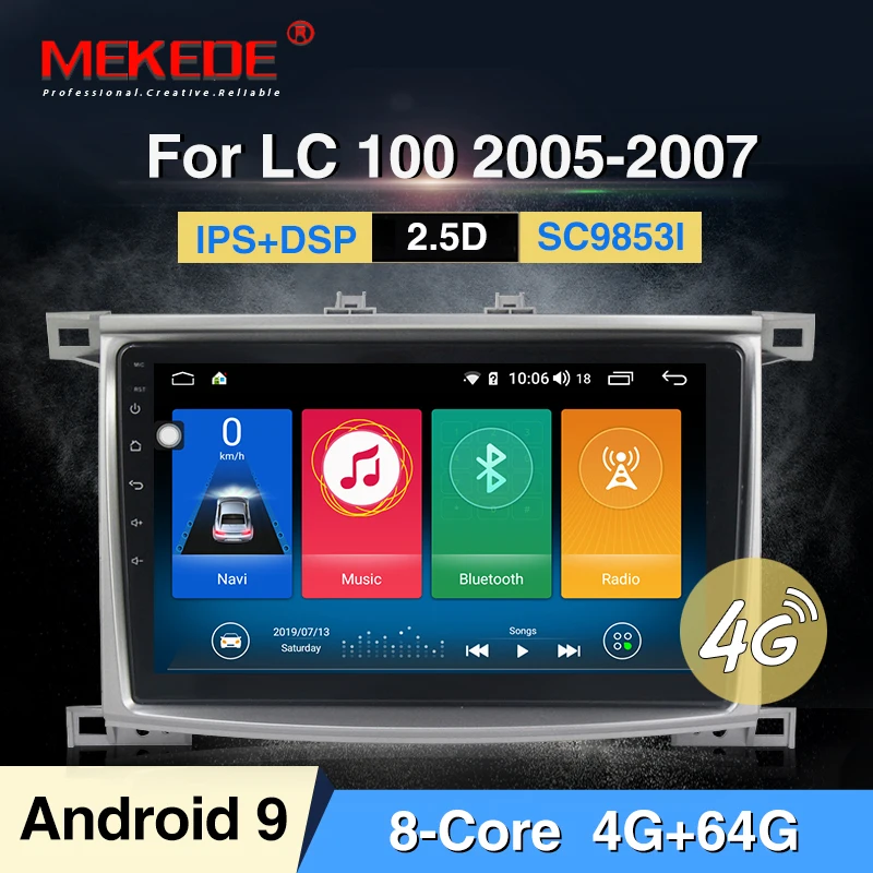 10 1 дюймов 4G Lte Восьмиядерный Android 9 0 Автомобильный мультимедийный dvd-плеер для Toyota