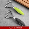 2pcs flat jagged