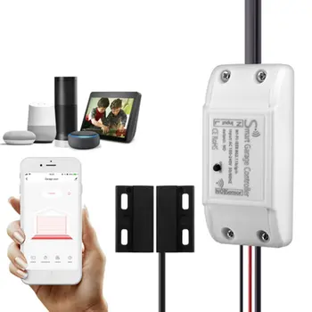 

WiFi Smart Garage Door Smart Life APP Remote Control Open Close Monitor Compatible With Alexa Echo Google Home No Hub Require