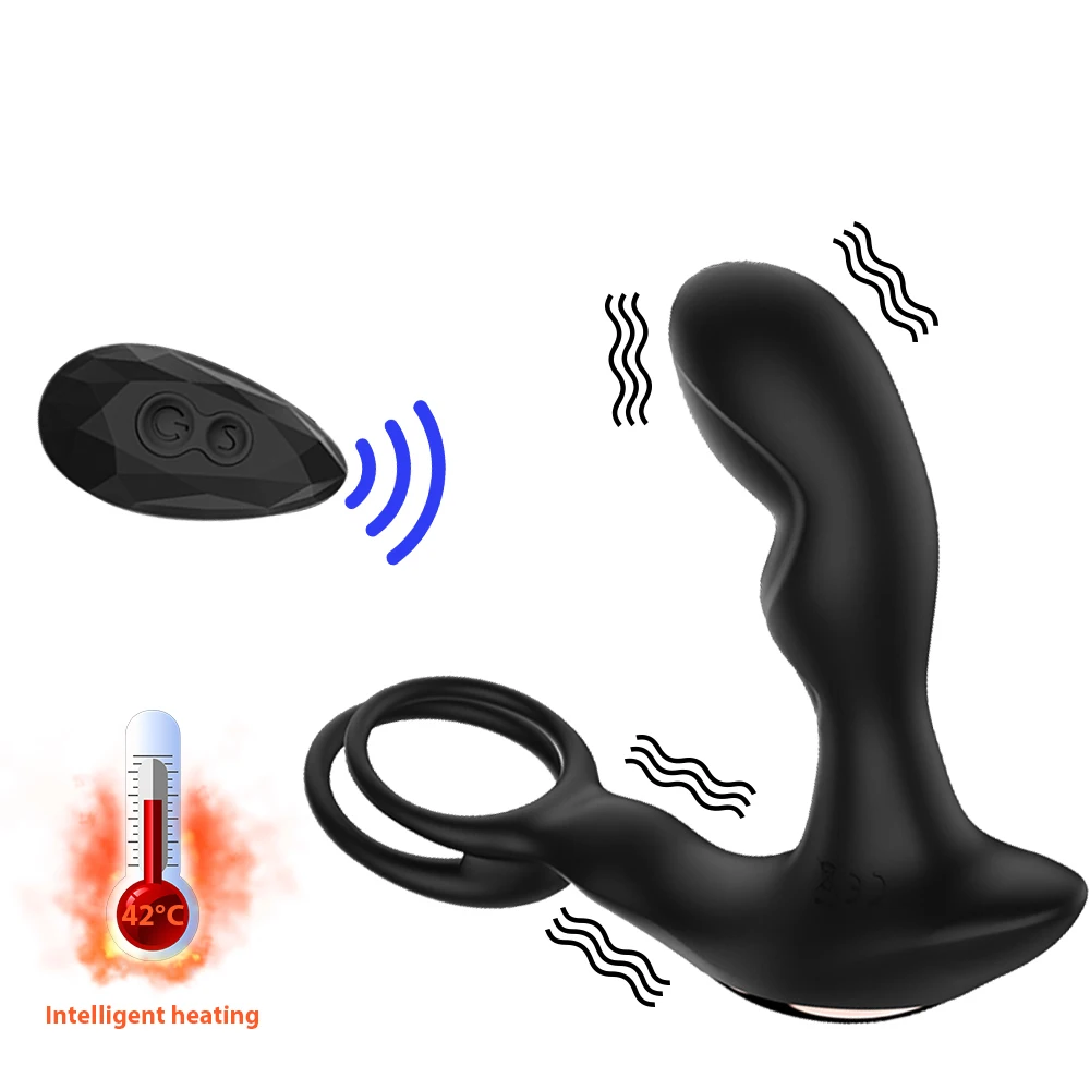 Wireless Remote Anal Vibrator Plug Male Prostate Massager Butt Vibrating Penis Delay Ejaculation Ring For Men Sex Toy | Красота и