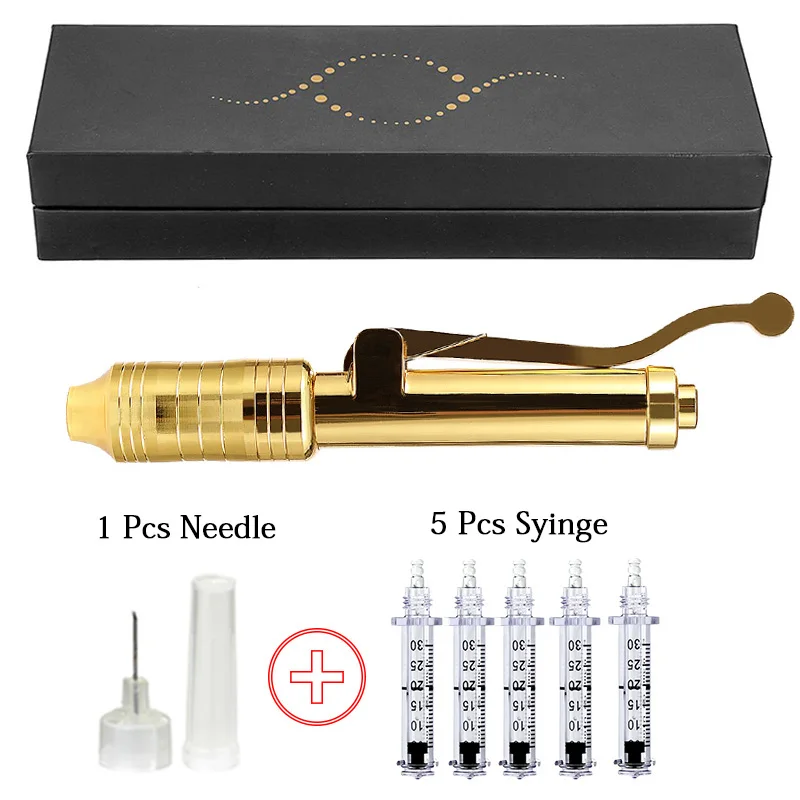 0.3ml Pen Set 3 Новинка, золото, 0,3 мл, гиалуроновая ручка для инъекций, гиалуроновая ручка, без иглы, мезотерапия, высокое давление, кислотные пистолеты, массажный распылитель, пистолет - Номер модели: 0.3ml Pen Set 3