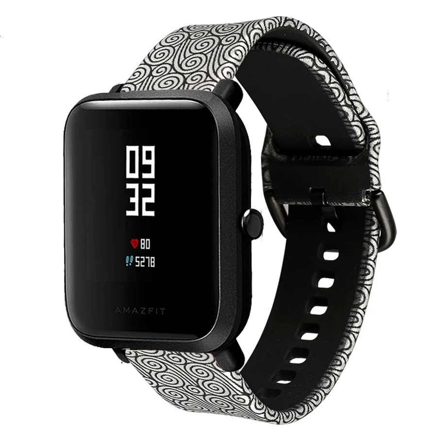 Применимый силиконовый ремешок Xiaomi Huami Amazfit Bip для Xiaomi Amazfit Bip/GTR 42 мм сменный силиконовый ремешок для часов