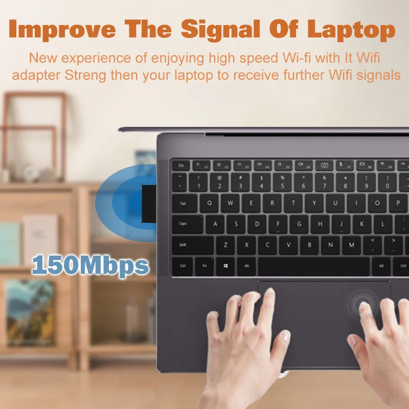 Usb wifi адаптер ethernet lan беспроводной 802.11n ноутбук ключ карта antena adaptador 2,4g wi fi приемник wi-fi мини Мбит/с