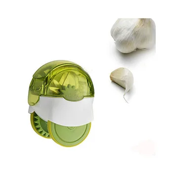 

Stainless Steel Garlic Press Mincer Garlic Slicer Cutter with storage container Sturdy Mini Garlic Chopper Kitchen Accessories