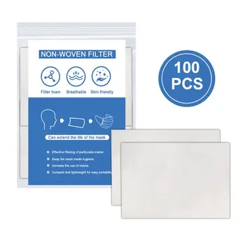 

10pcs Non-Woven Disposable Mask Pad PM2.5 Dustproof Gasket Filter Replacement Protective Element for All Face Masks