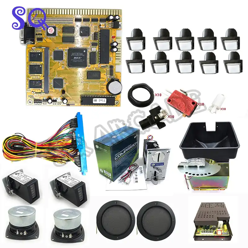 Casino Multigame 7X game pcb Red board Slot Game Board 7 in 1 poker