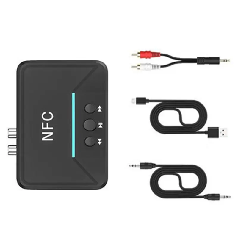 5 0 Bluetooth Receiver Smart NFC A2DP RCA AUX 3 5MM Jack Wireless Adapter Suppotr USB Play For CAR Home Speaker Headphone