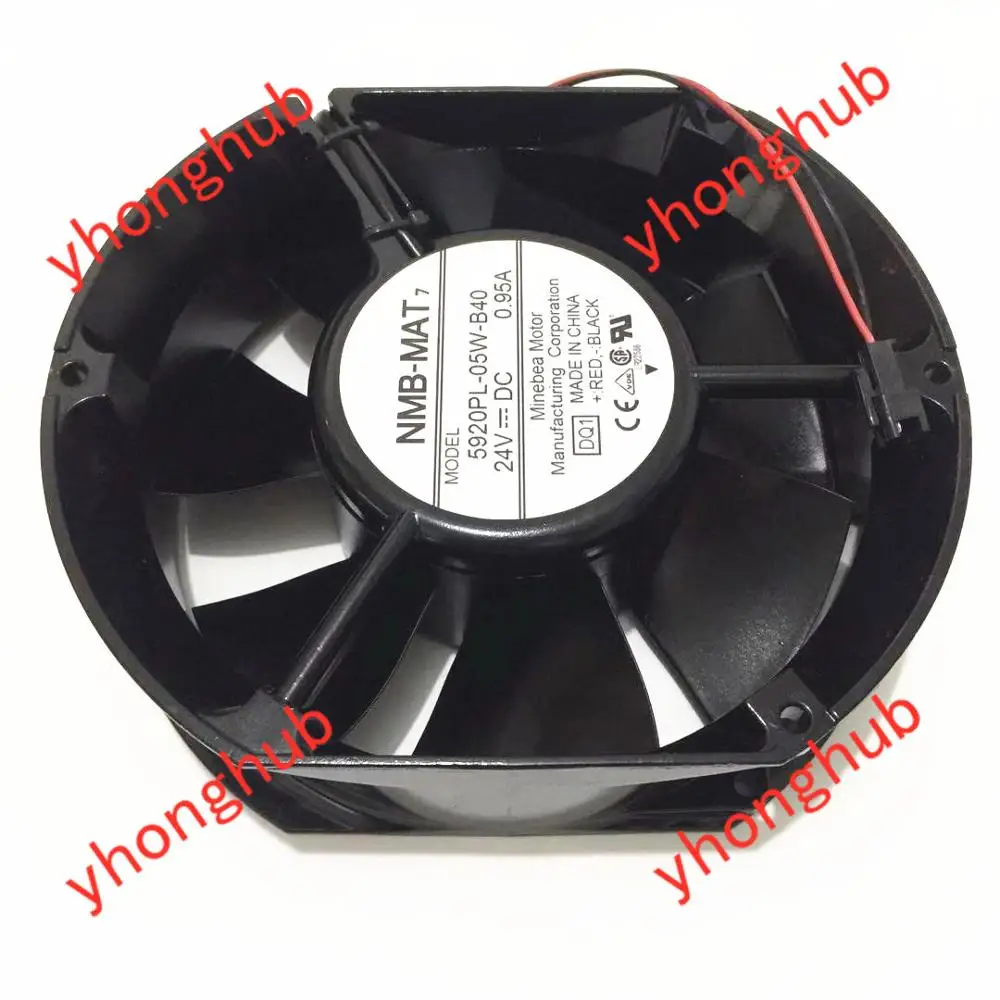 NMB-MAT 5920PL-05W-B40 DQ1 DC 24V 0.95A 172x150x50 мм 2-провод Сервер охлаждающий вентилятор