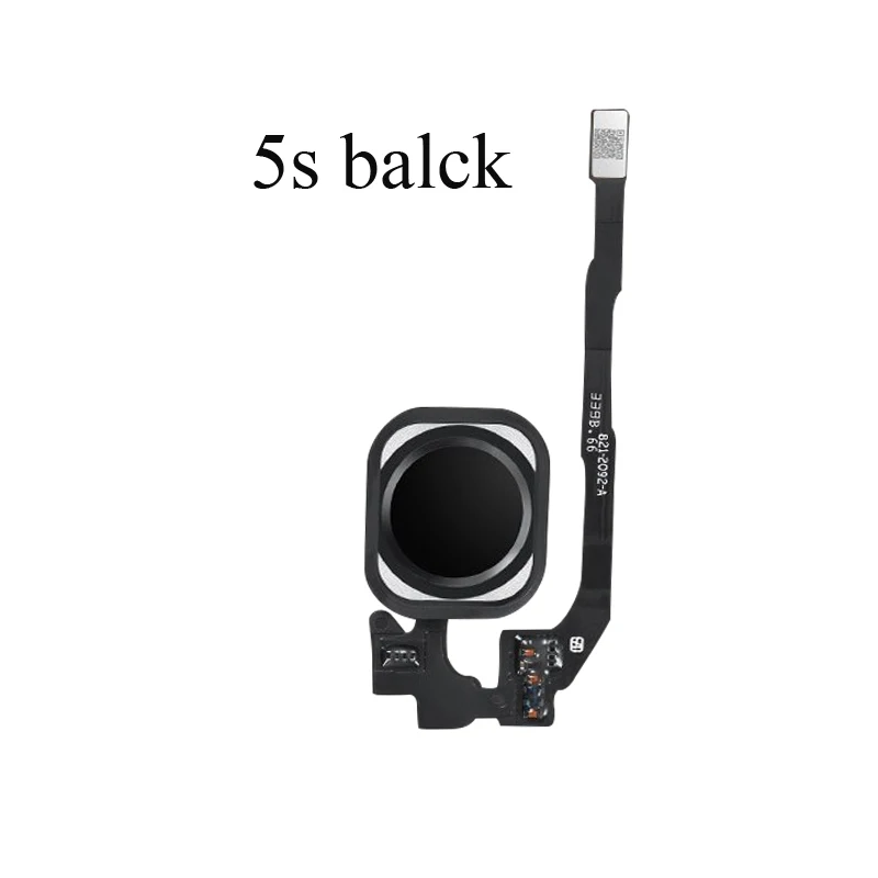 Aokin 1 шт. кнопка Home с гибким кабелем для iphone 5 5C 5S 6 6plus 6s Plus 7 7plus Кнопка Home Flex в сборе для iphone 6s - Цвет: for iphone 5s black